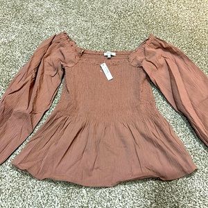 NWT 00 Madewell Faded Mauve Bella Top